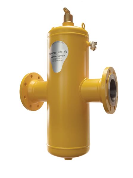 Spirotech mikrobobleaflufter og filter
